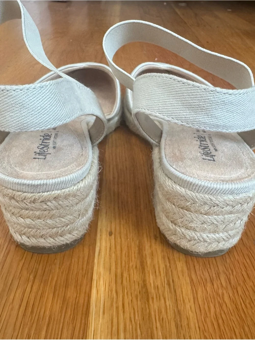 NEW LifeStride Kimmie Wedge Espadrille Sandal, Sz 8